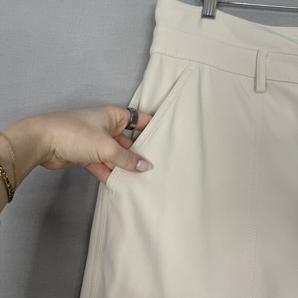 Banana Republic Womens Pants 14 Transition Cream White Refined Utility Old Money - Picture 3 of 14